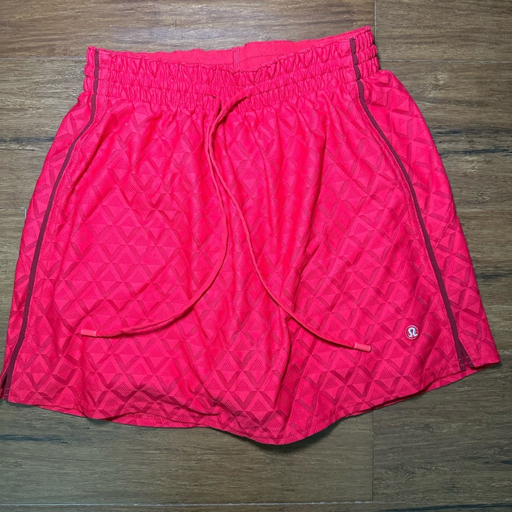 Lululemon Red Athletic Skort XXXS